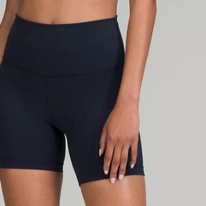 Lululemon Wunder Train High Rise Bike Shorts 6”